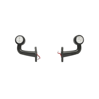 Set of side marker lamps with LED 12/24V, red-white FR0115 Breckner Germany