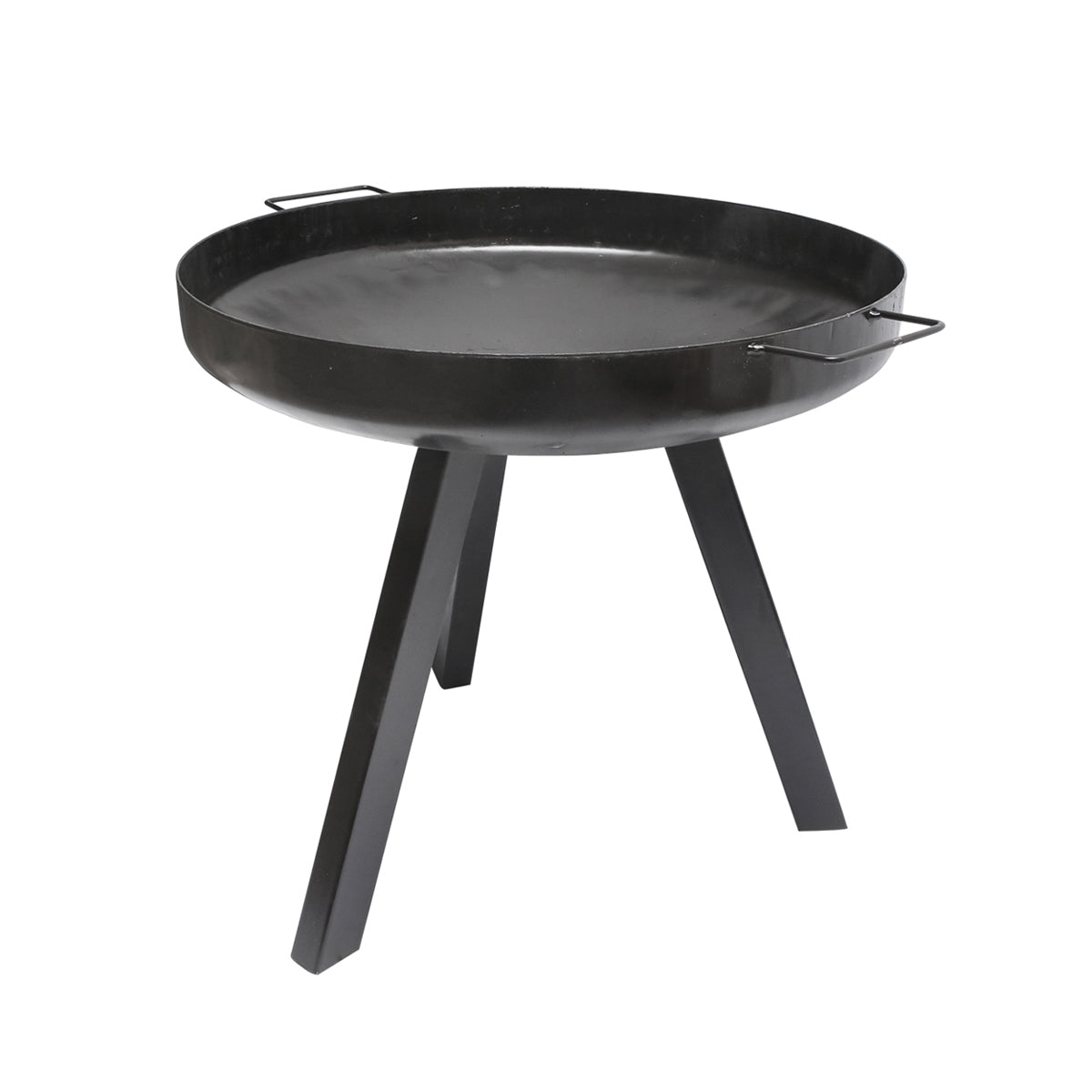 Round grill with grill and handles with 3 legs