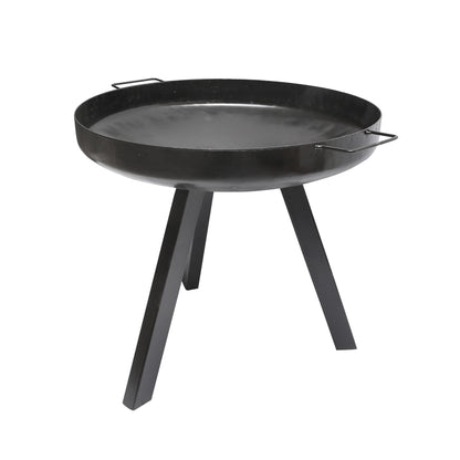 Round grill with grill and handles with 3 legs