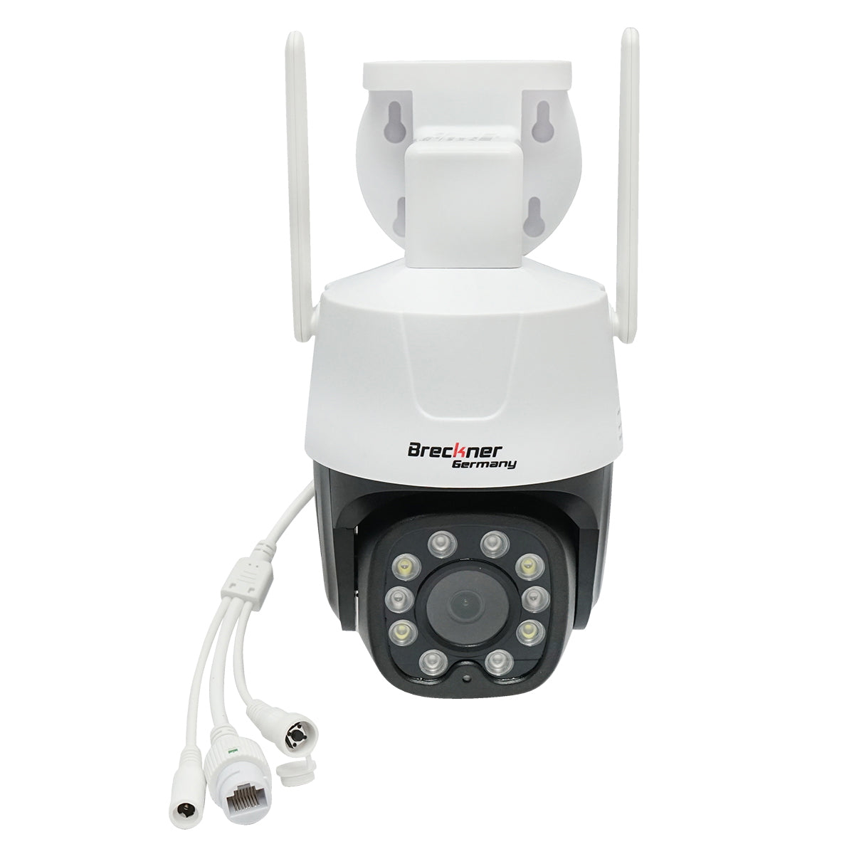 Indoor/outdoor WIFI surveillance camera 5M ultra HD, PTZ, motion sensor, rotatable, 90 degrees, 220V IP66 Breckner Germany