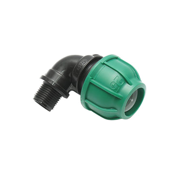 Compression fitting with external thread D25mmx1/2 inch, PN10 Bar for irrigation systems