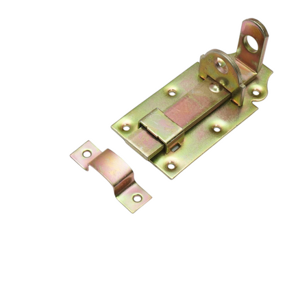 Flat latch 100mm with padlock blocking