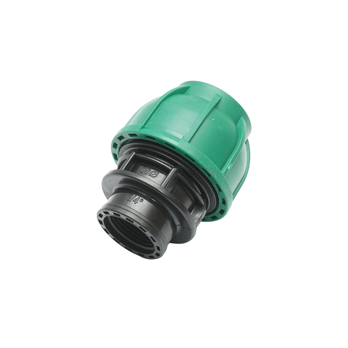 Compression fitting with inner thread D32mmx3/4 inch, PN10 Bar for irrigation systems