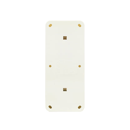 Schuko socket with 3 inputs, white grounding for 16A, 250V, applied with child protection Breckner Germany