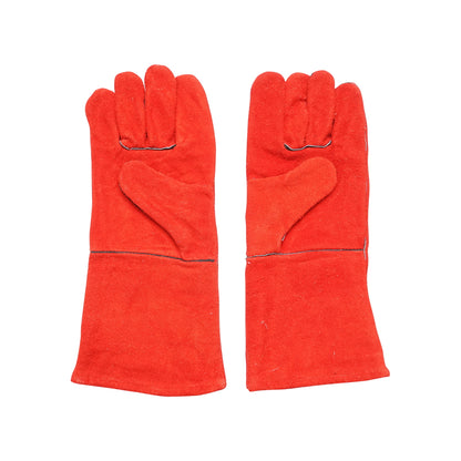 Leather welding gloves with lining size 10