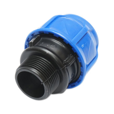 Compression fitting with external thread D40mmx1-1/4 toll, PN16 for irrigation systems