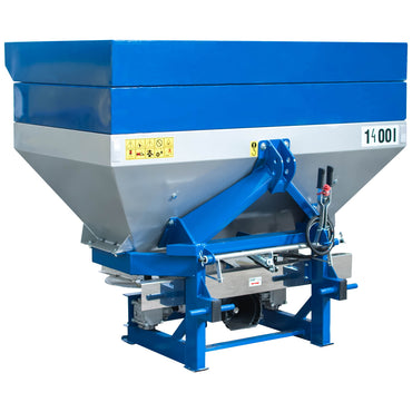 Fertilizer distributor with 2 discs, hopper capacity 1400L