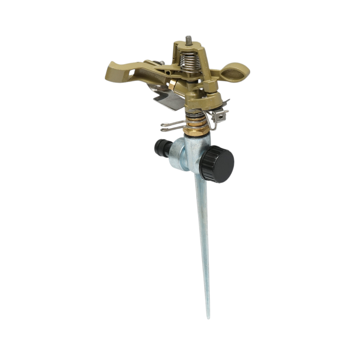 Metallic pivoting sprinkler with impulse 1/2