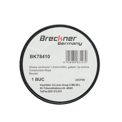 Yellow string drum for masonry 1.2mmx100m Breckner Germany