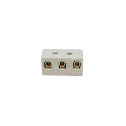 Ceramic connection strip 10A, 3 poles 0.5-6mm Leader