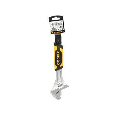 Adjustable French key 200mm non-slip rubber handle professional 8 inch GripPlus