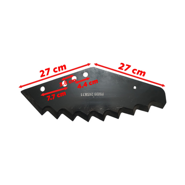 Kuhn knife for forage chopper with 9 teeth, thickness 8mm