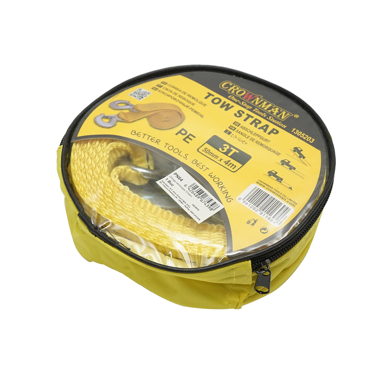 Tow strap 3T 50mmx4m Crownman