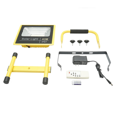Portable LED work lamp 40W, 8000K with LifePO4 battery 2x6000mAh remote control and IP67 tripod frame Breckner Germany