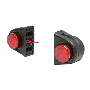 Side marker lights with LED 12/24V, red-white Breckner Germany