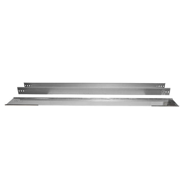 Non-perforated galvanized metal gutter 100x200x2000mm