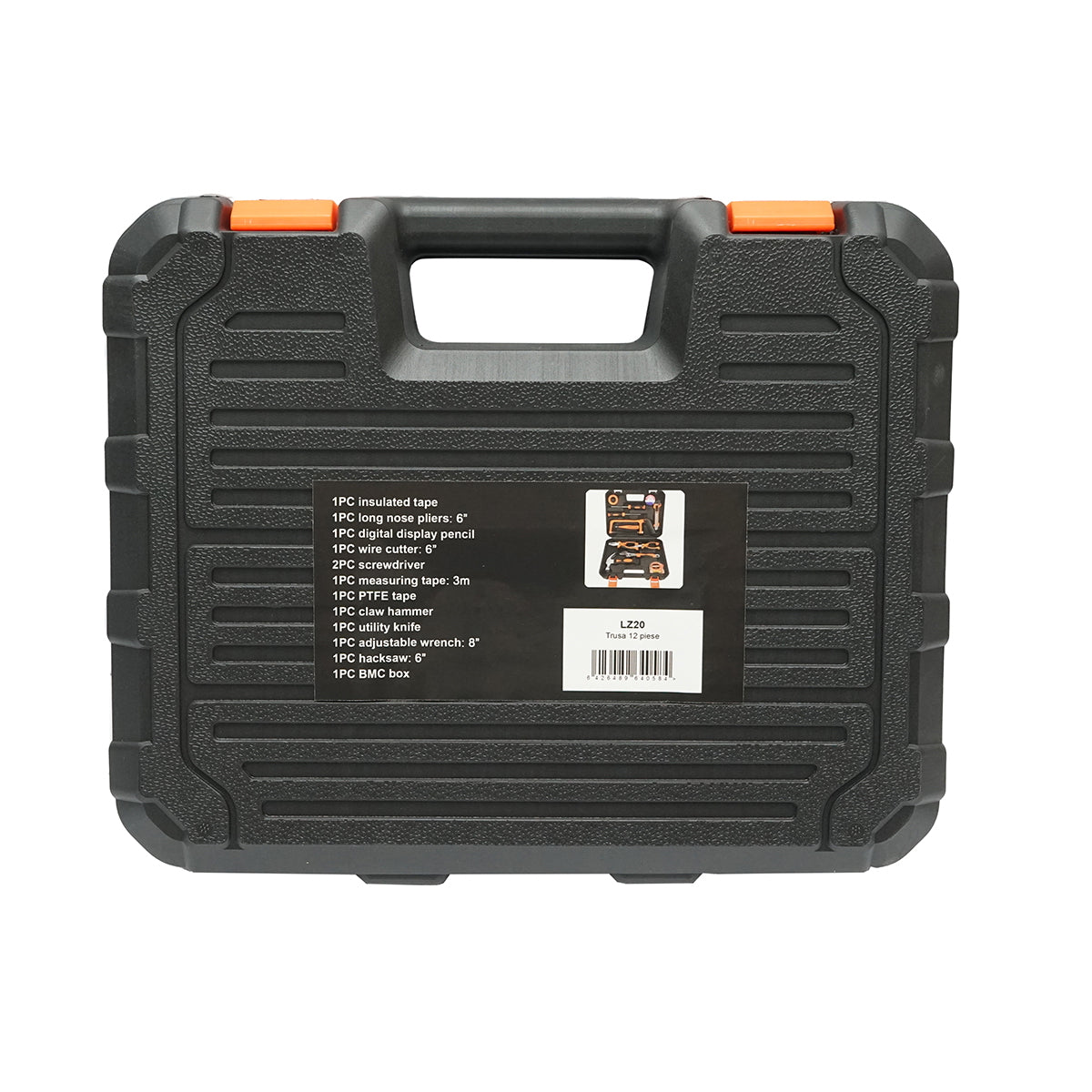 Combined tool and equipment set 12 pieces