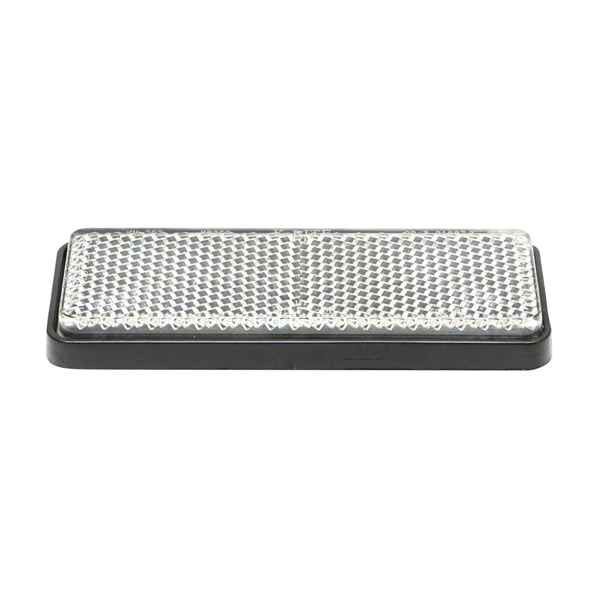 Rectangular reflective with adhesive 90x32mm white front Breckner Germany