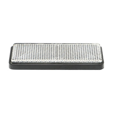 Rectangular reflective with adhesive 90x32mm white front Breckner Germany