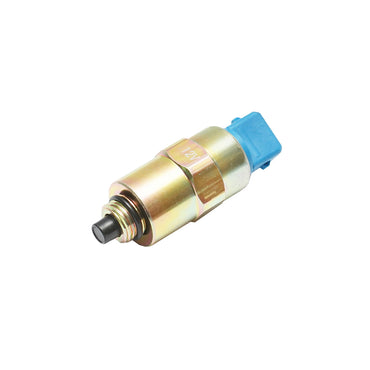 Solenoid shut-off injection pump M14x1.5 thread, 2 connectors for Massey Ferguson and Perkins 4224321M91