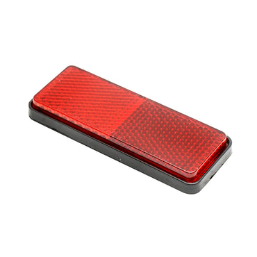 Rectangular reflective with adhesive 90x32mm red back Breckner Germany