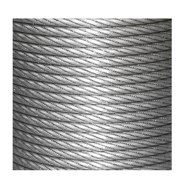 Steel winch cable 6x25, Ø 10mm with hammered metal core 70m/roll