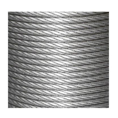 Steel winch cable 6x25, Ø 10mm with hammered metal core 70m/roll