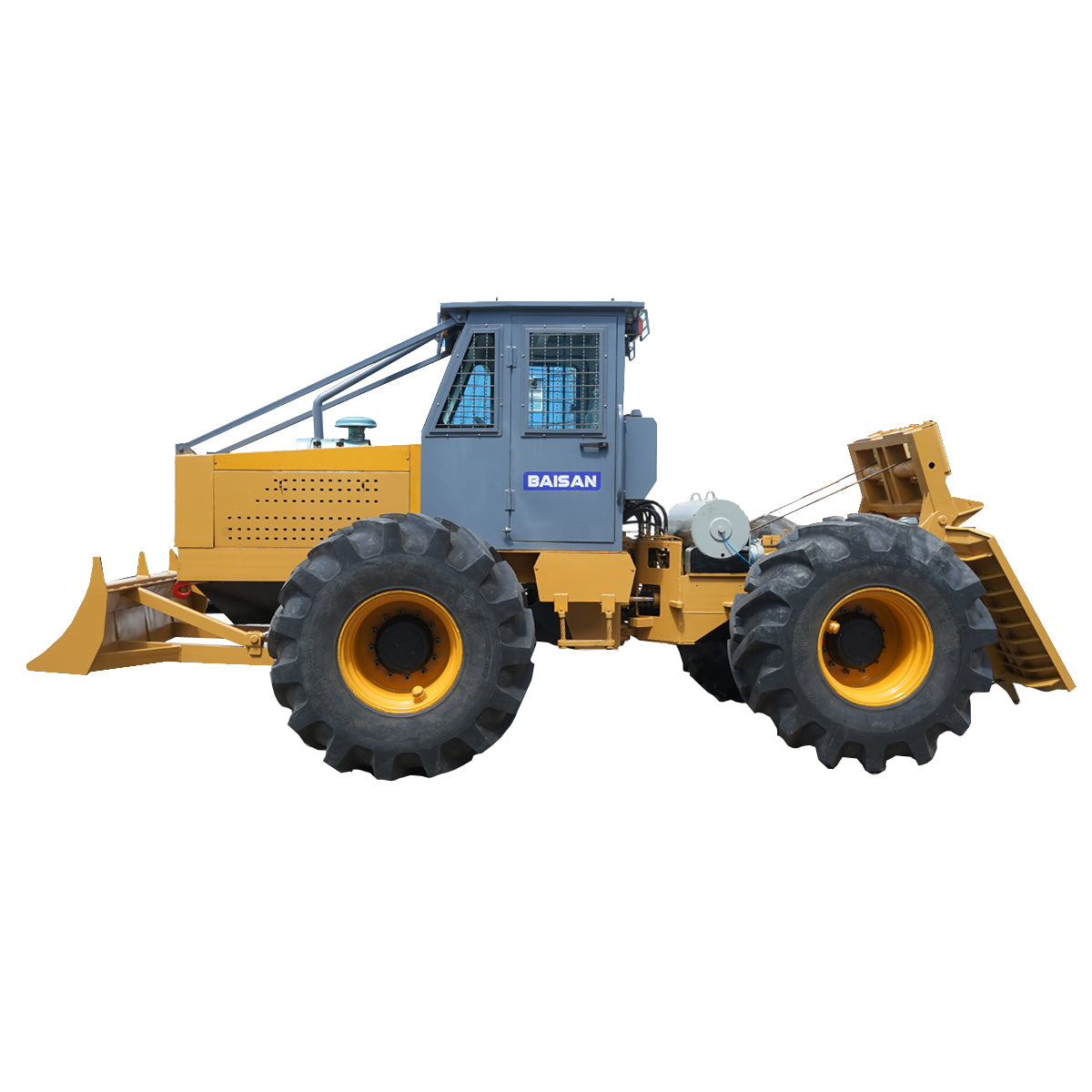 Forest tractor with a 6-cylinder engine, 100 hp, 23.1/26 tires, Baisan