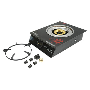 Hob, with a 3KW cast iron burner, tempered glass 400x300x90mm Breckner Germany