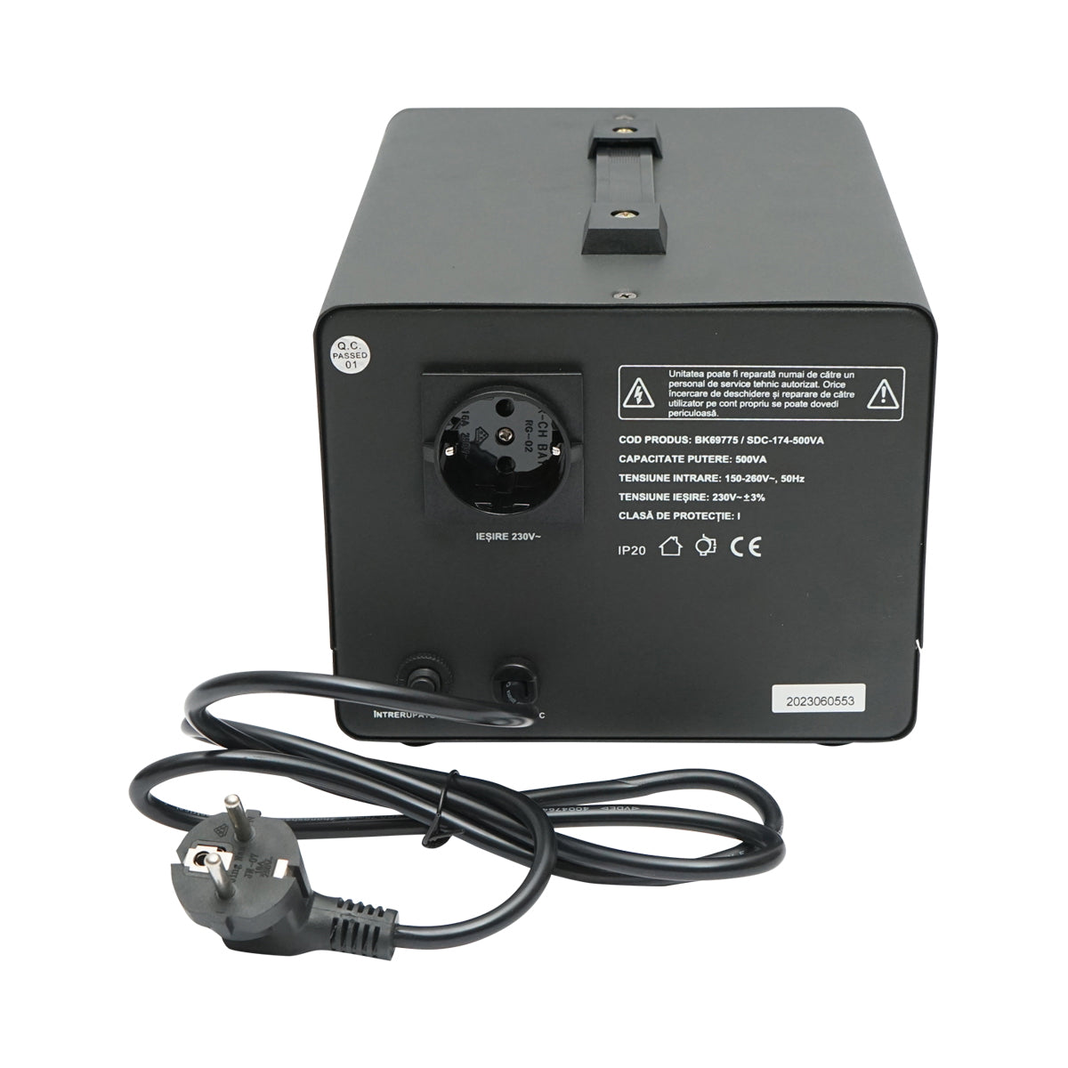 Automatic voltage stabilizer 500VA single-phase with servo motor Breckner Germany