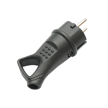 Schuko plug rubber 250V, 16A with handle and grounding IP44 Breckner Germany
