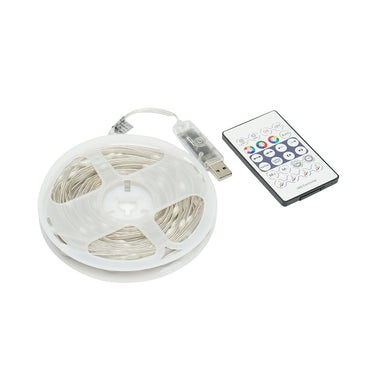 Smart decorative LED strip 2W/m 5V with remote control, music control, bluetooth, USB application, 10m RGB+IC IP68 Breckner Germany