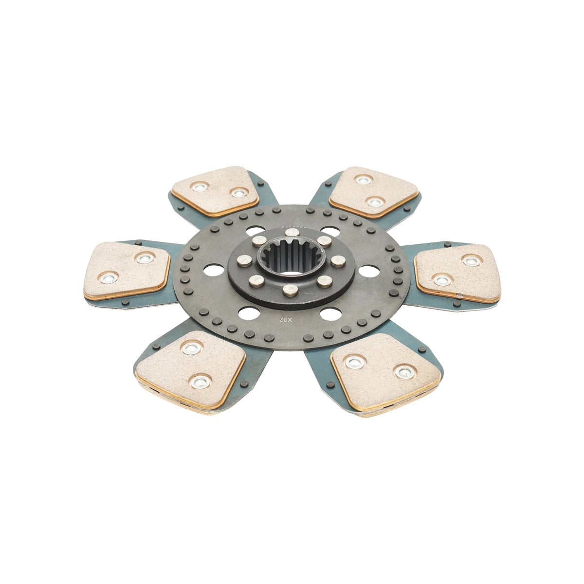 Clutch disc with an outer diameter of 280mm, inner diameter 1-35mm, inner diameter 2-40mm, 14 grooves for Fiat, Landini OEM 5116052.