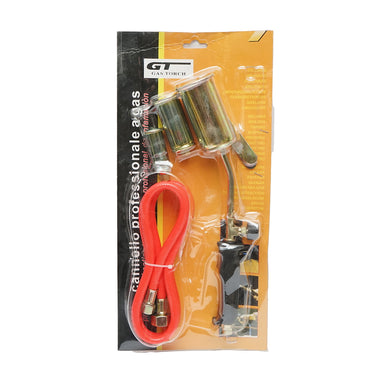 Gas burner set with 3 nozzles and 1.5m hose for soldering or browning