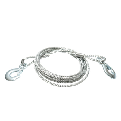 Metal towing cable/strap with self-locking hook 3.4m 9mm diameter, maximum load 6T Breckner Germany