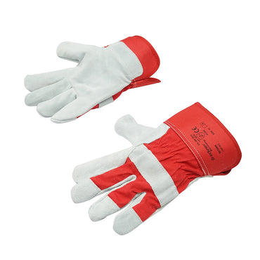 Leather-cotton work gloves size 10 Breckner Germany