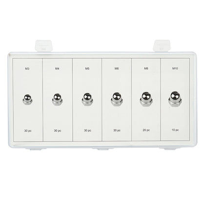 150-piece set of hexagon recessed nuts Breckner Germany