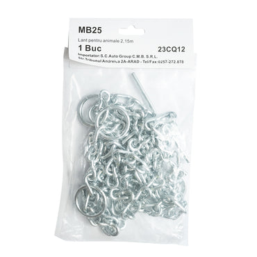 Galvanized steel chain 2.15m for animals