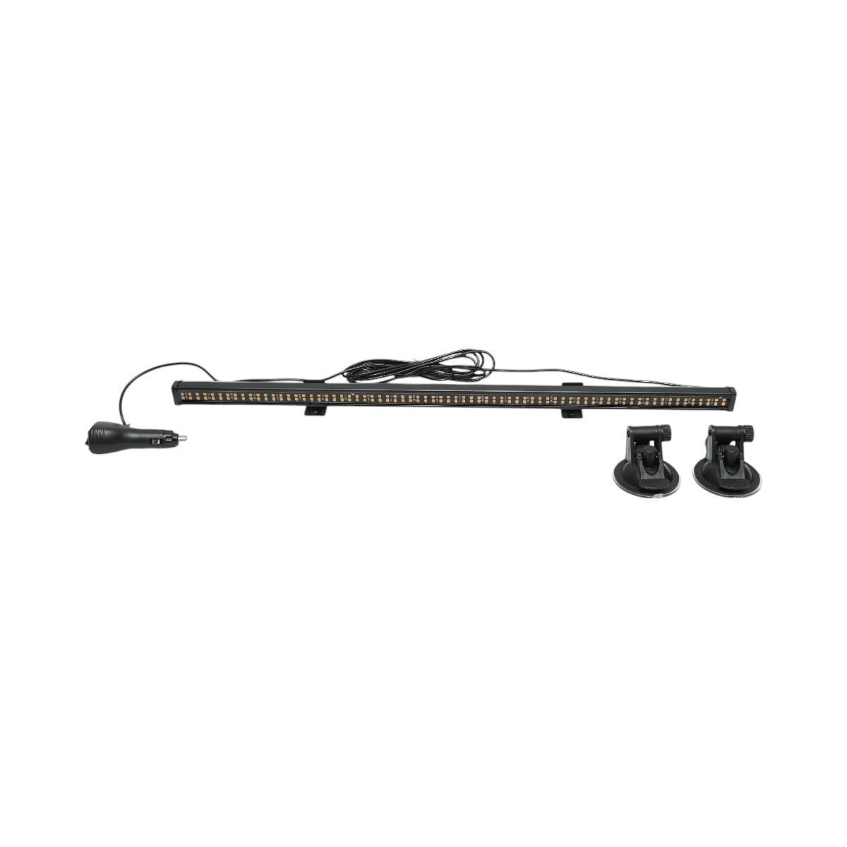 62cm LED strobe bar with suction cups, 60W, 10-30V, strobe with 9 colors, 15 lighting modes
