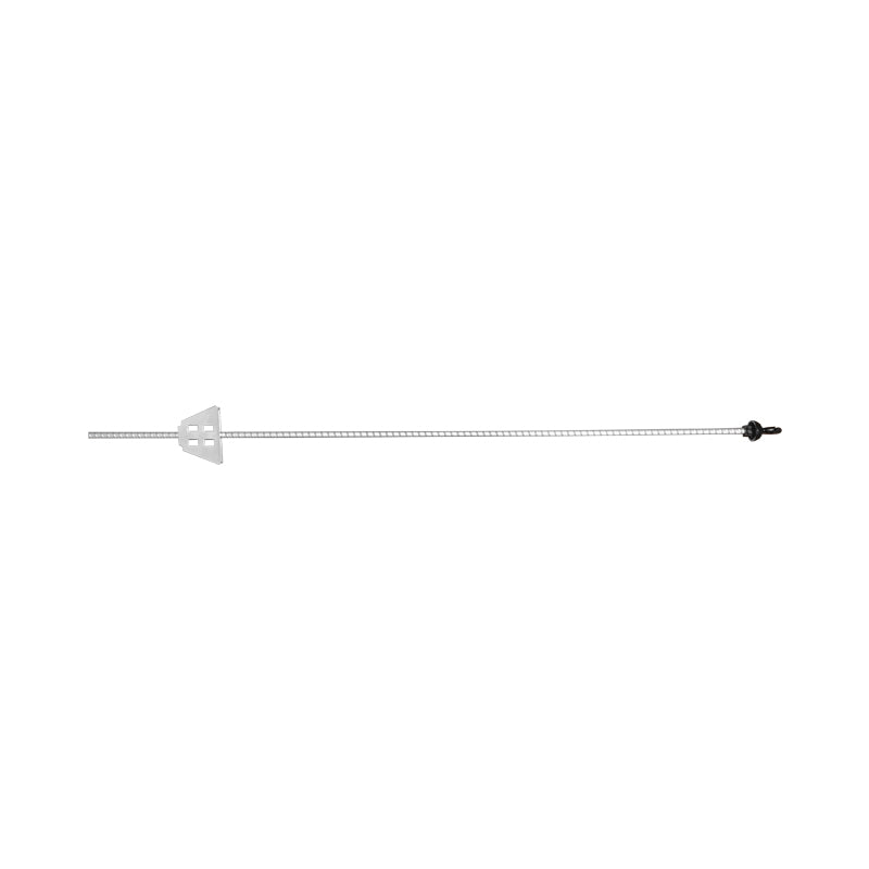 Metal pole 1080mm with insulator 59x33mm for electric fence Breckner Germany