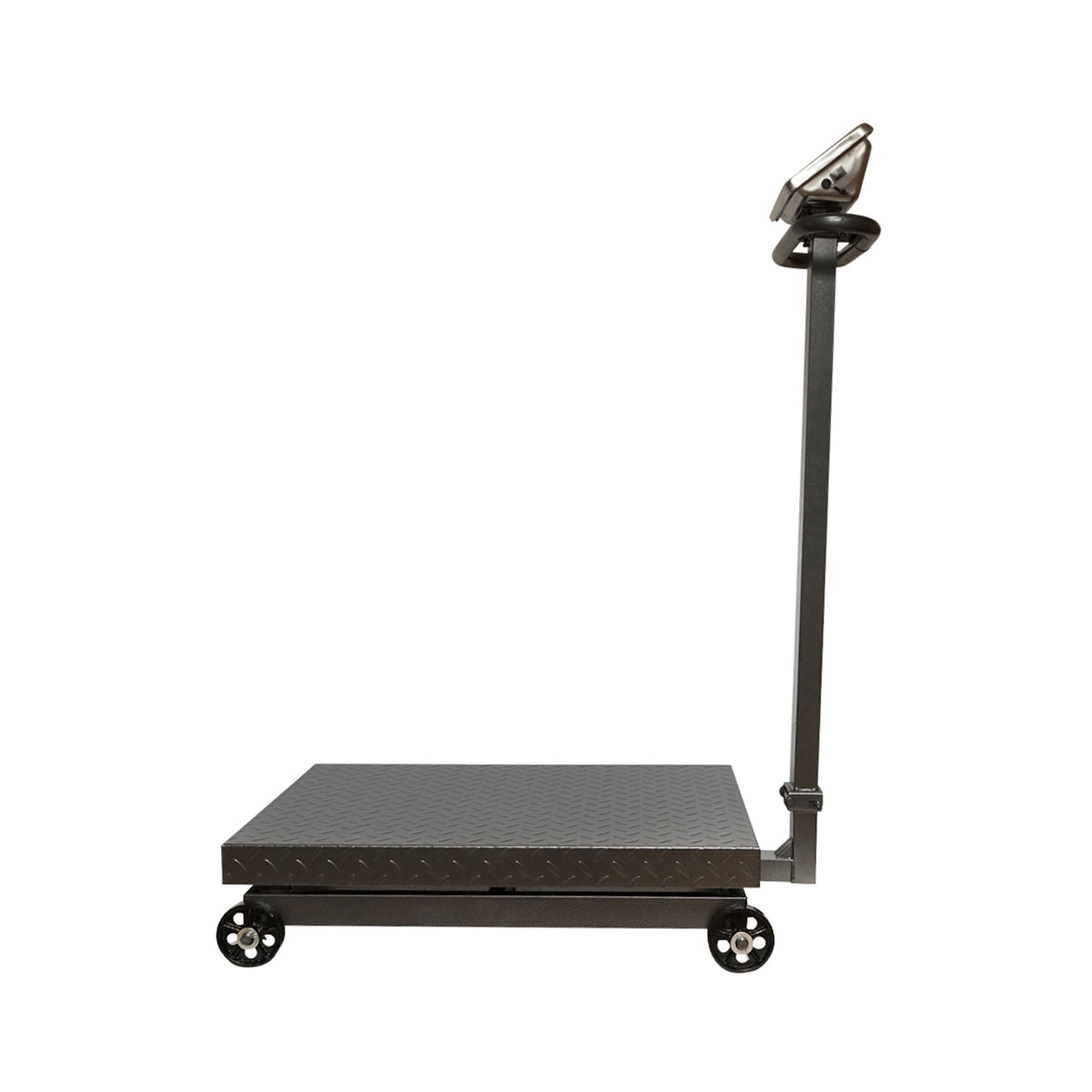 Breckner Germany 1500 Kg platform type electronic floor scale with a folding arm