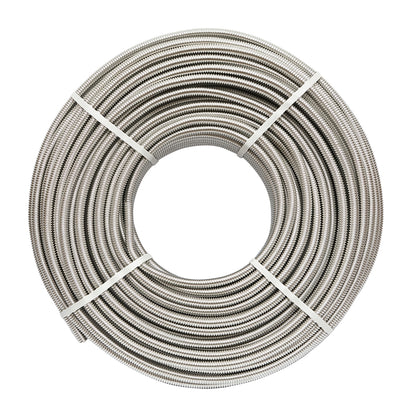50m roll of flexible, corrugated stainless steel pipe DN16 for residential solar installations