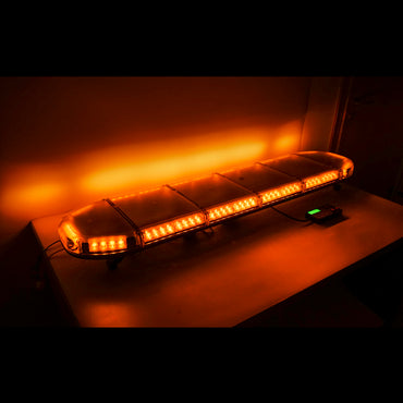 12-24V flashing light ramp with yellow light 1290x275x125mm Breckner Germany