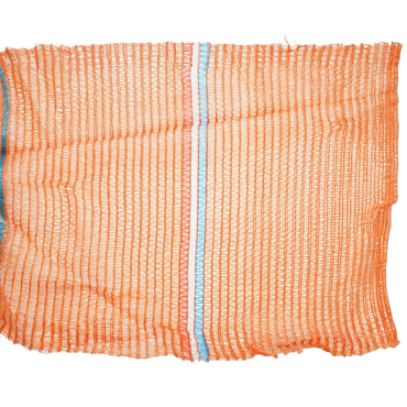 Raschel bag with handle 600x400mm for vegetables 20Kg orange