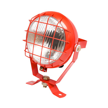 Adjustable orange work lamp, projector with switch for tractor or agricultural machinery 12V Breckner Germany