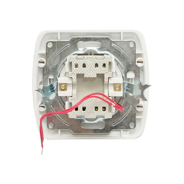 Double white switch ST MAKEL 220V - 250V, 10A built-in, ceramic, with indicator