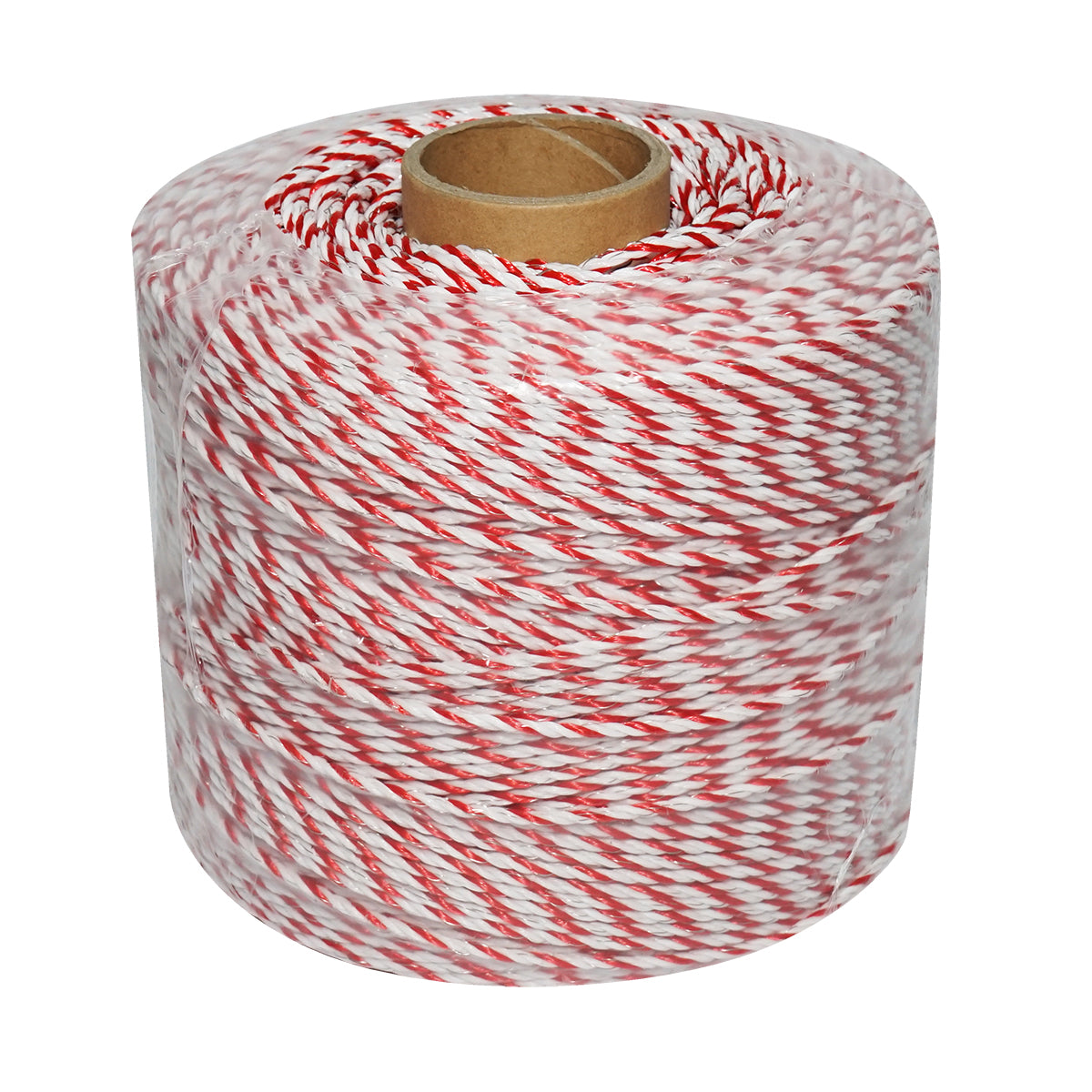 Roll of white-red wire fi 3.8mm 4x0.28mm SS, 500m electric fence, resistance 3.45 Ohm Bourget