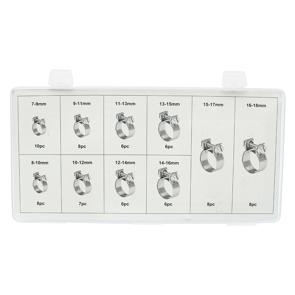 Clamping collar tool kit with screws 73 pieces Breckner Germany