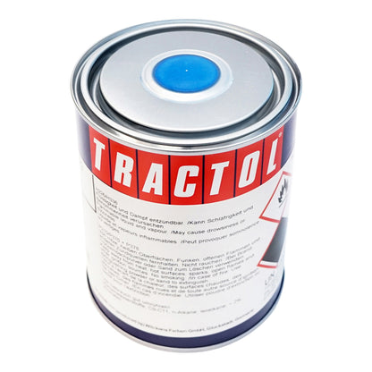 Blue automotive paint type Raba 1L Tractol