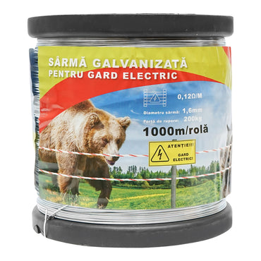 Galvanized wire for electric fence 1.6mm x 1000m Breckner Germany